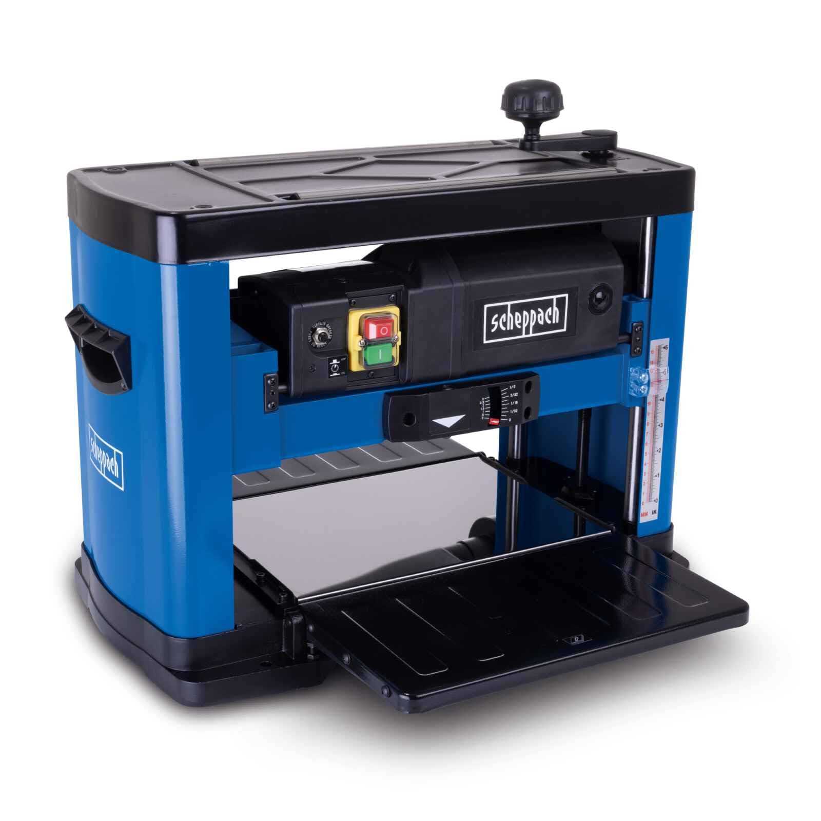 Scheppach PLM1800 Thickness Planer | 1500W | 330mm Width | 152mm Height | Auto Feed | Crank Adjustment