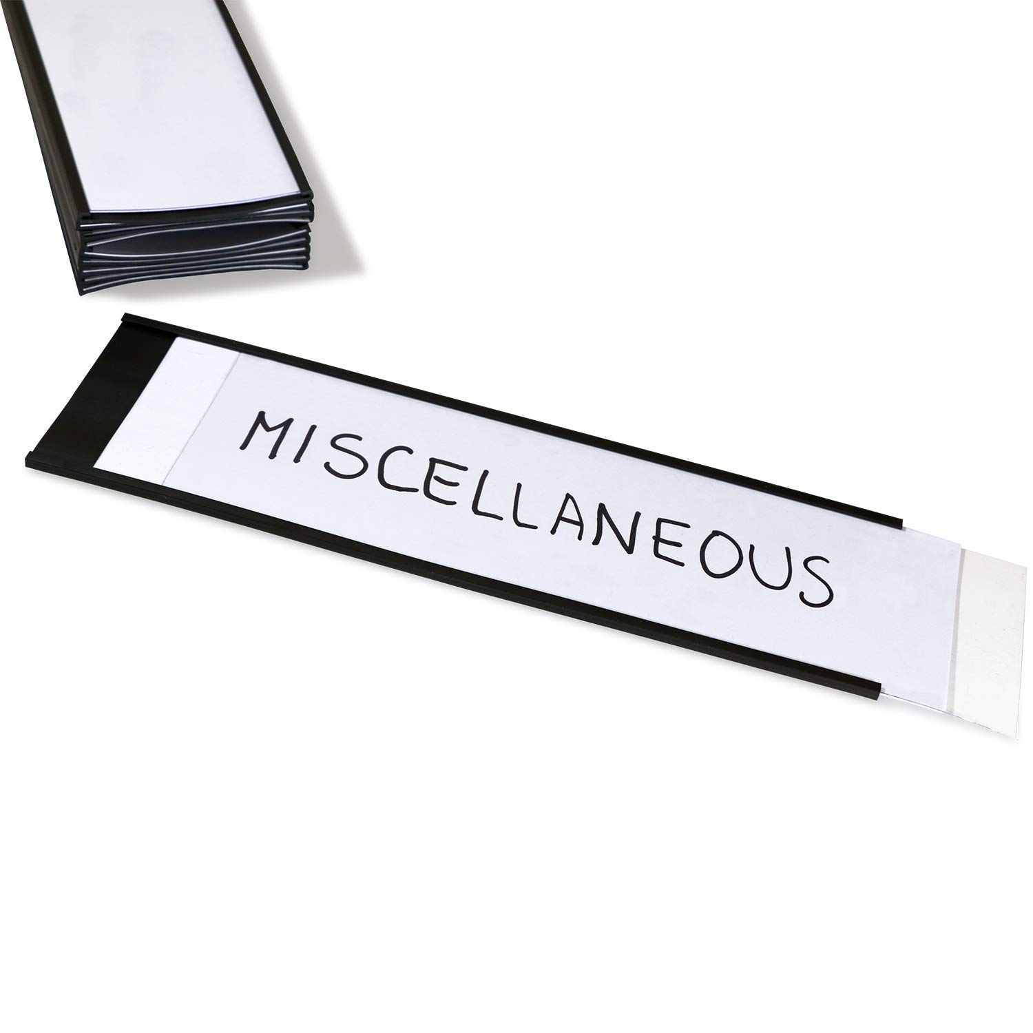 SmartSign - Supporto magnetico per etichette a forma di C, 6,3 x 20,3 cm, confezione da 10