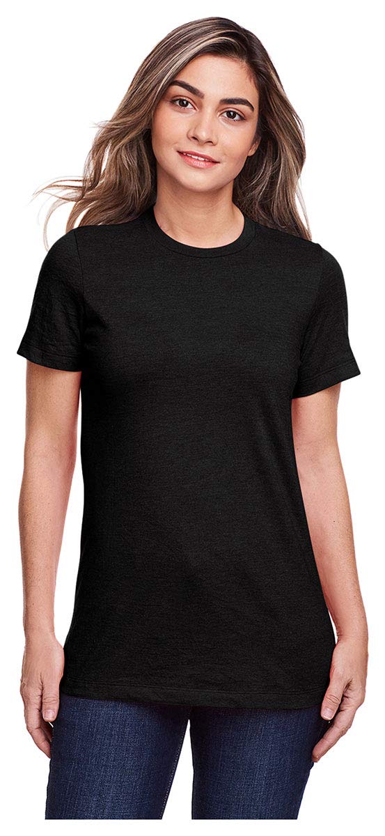 Gildan Ladies Softstyle CVC T-Shirt, Pitch Black, Large