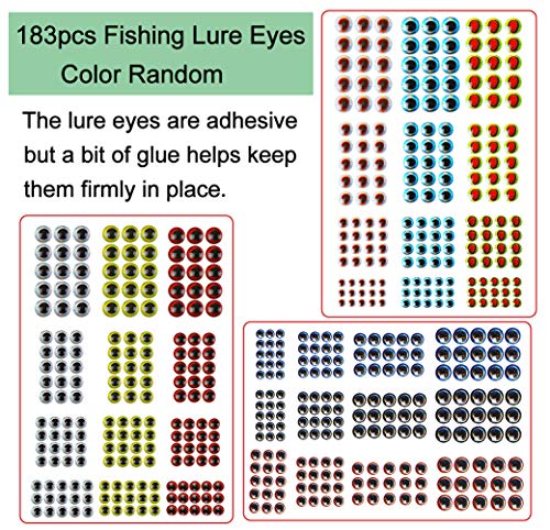 Unpainted Fishing Lures Making Kit, 276pcs DIY Blank Fishing Lures Crankbait Minnow Jerkbait Wobble Hard Bait Set with Treble Hooks Fishing Lure Eyes Fishing Tackle Kit
