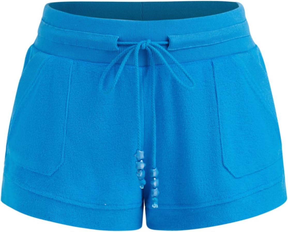 CIDER X Polly Pocket - Women's Drawstring Shorts Casual Pocketed Lounge Trendy Summer Gym Shorts