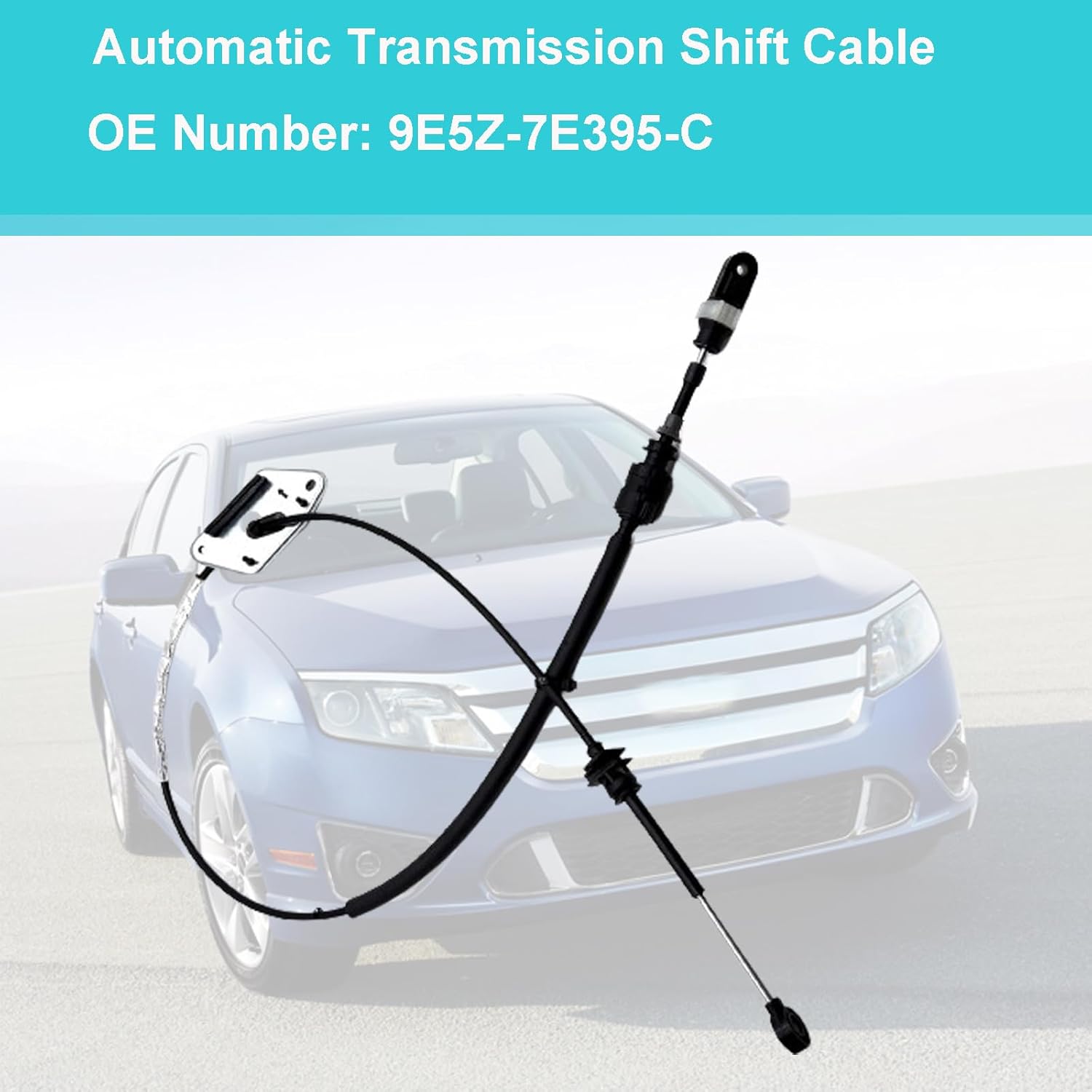 9E5Z7E395C Automatic Transmission Shift Cable Automatic Transmission Gearshift Control Lever Selctor Cable for Fusion 2010 2011 2012 for Milan 2010 2011 2.5L Replaces 9E5Z-7E395-C