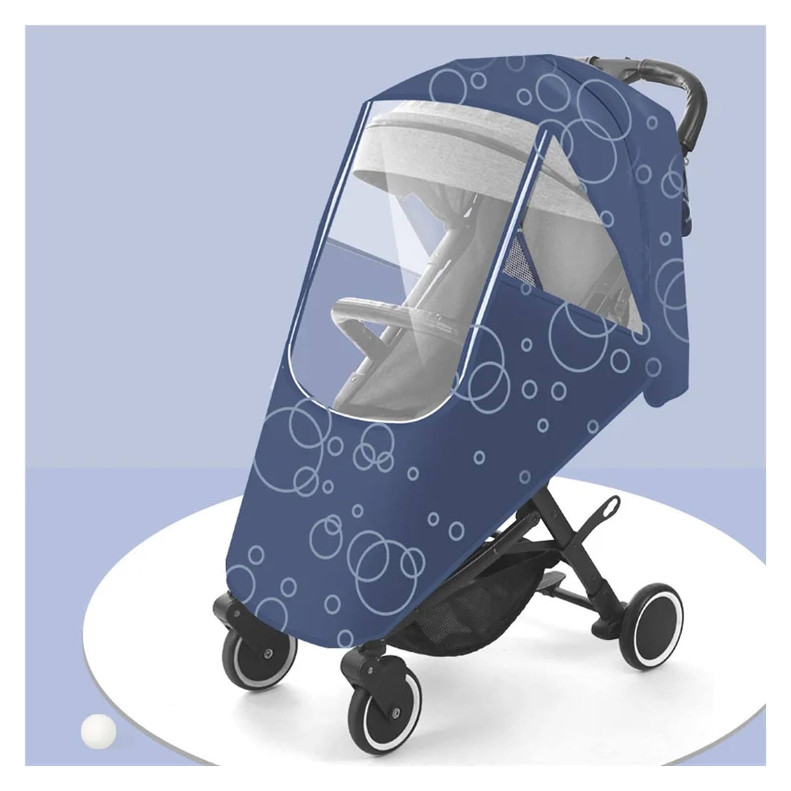 Habillage Pluie Universelle Pour Poussette Housse de pluie universelle imperméable for poussette d'hiver épaisse, housse coupe-vent, ensemble complet d'accessoires de poussette imperméables(U-shaped b
