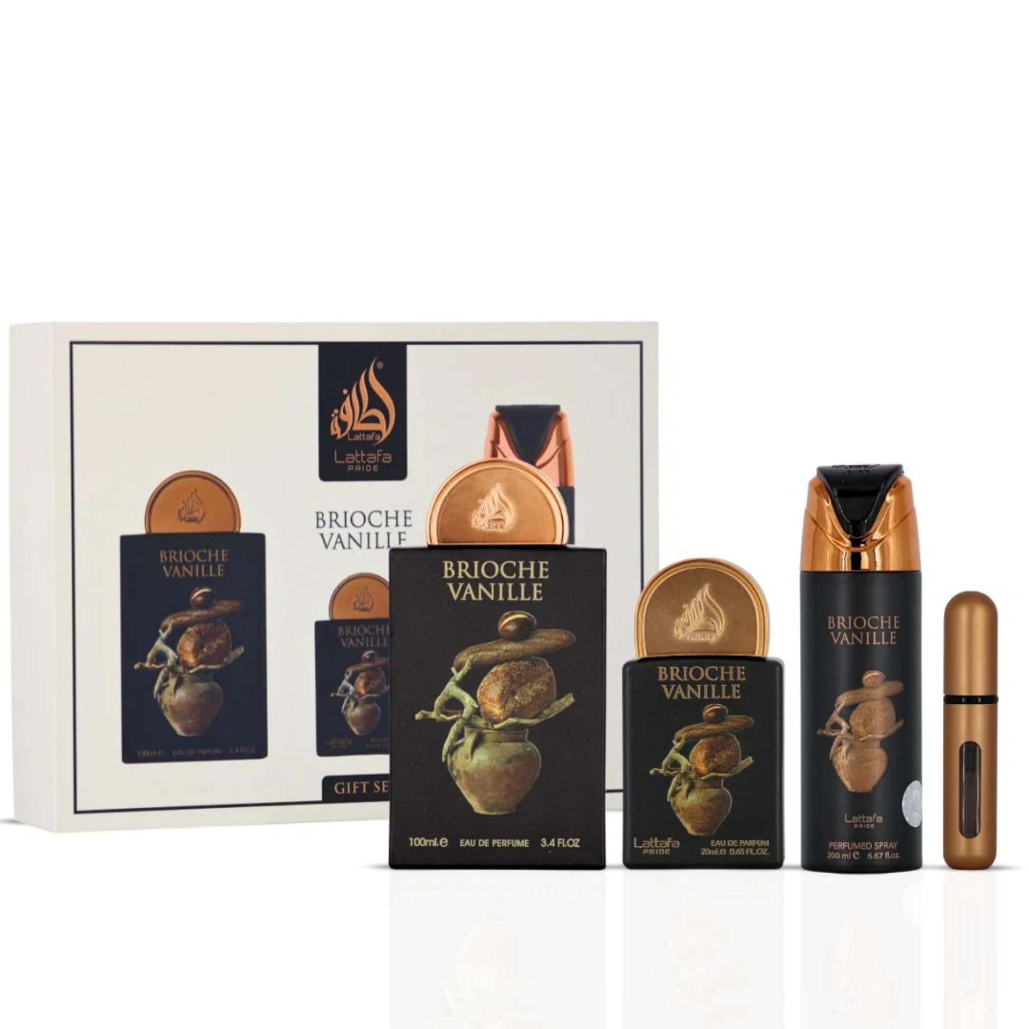 Amazon.com : Lattafa Pride Brioche Vanille 3-Piece Gift Sets 