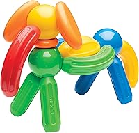 Vista 3 de STICK O Basic - Juego de construcción magnético de 30 piezas, colores del arcoíris, juguete educativo de construcción STEM a partir de 18 meses