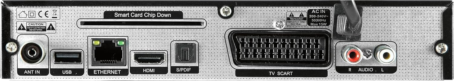 TELESTAR DIGISTAR T2 IR – Récepteur TNT HD & DVB-C | Pour télévision terrestre et câble, boîtier métallique de haute qualité, lecteur multimédia USB