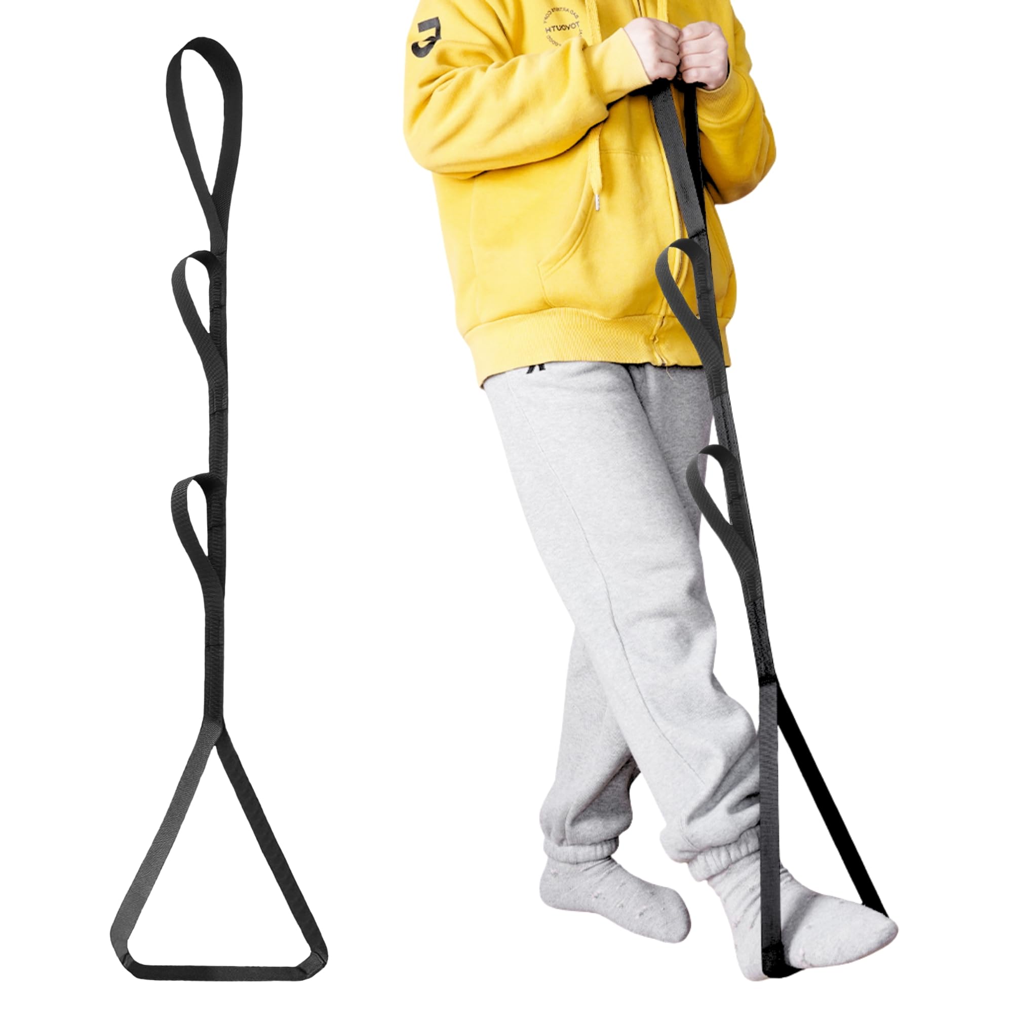 42 Inch Long Leg Lifter,Leg Strap with Large Foot Loop,Leg Lifter After Hip Replacement for Hip Kit for Seniors,Knee Replacement Recovery Aids,Hip Surgery Recovery Must Haves