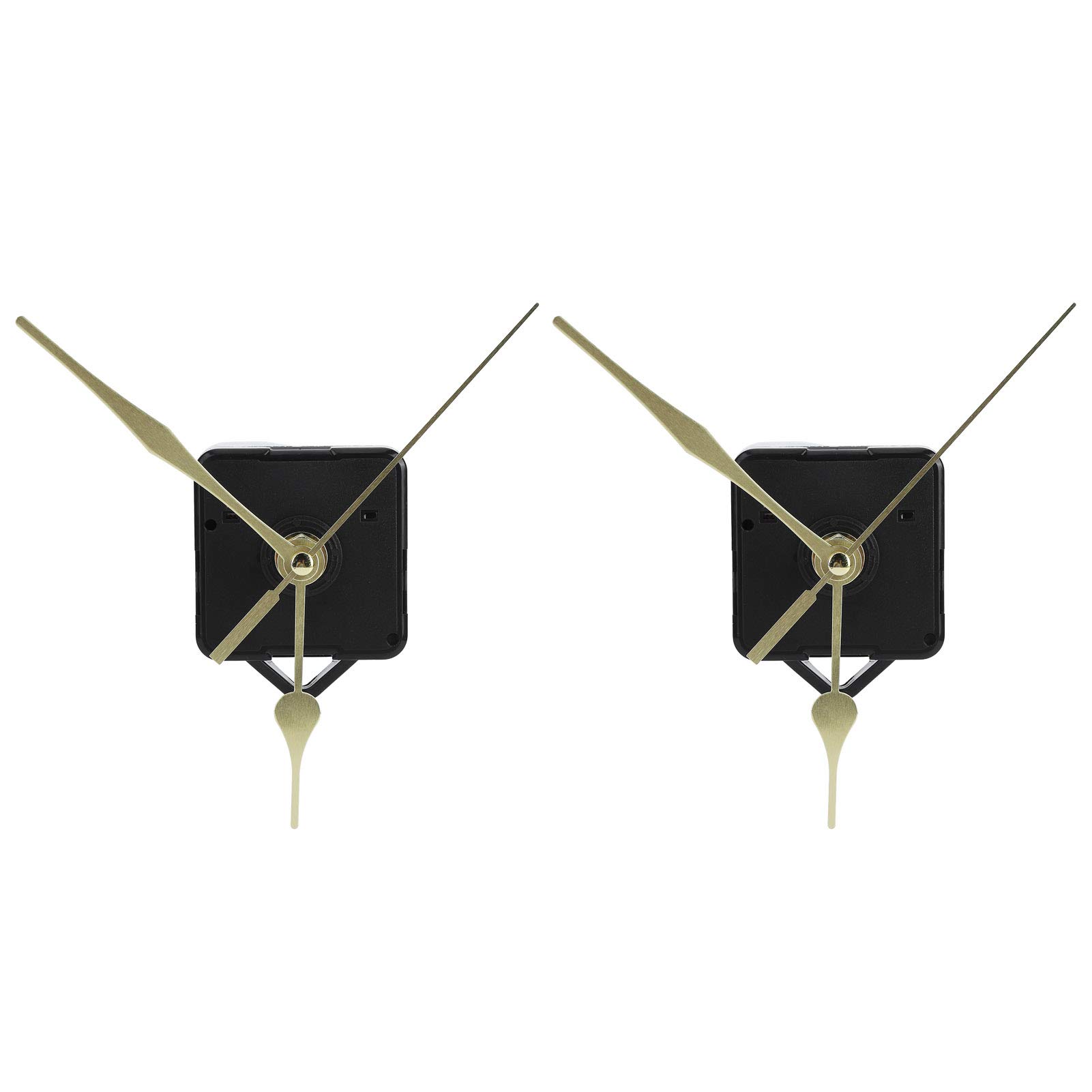 SIXRUN Quarz-Uhrwerk, ABS-DIY-Uhrenreparaturset mit Goldenen Zeigern, 2 Sets, 21 Mm Gewinde, 67 X 55 X 15 Mm, Batteriebetriebene Ersatzteile für das Basteln von Wanduhren Im Home Office