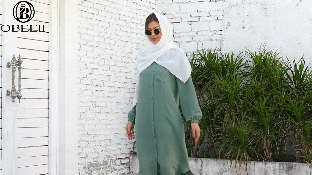 shirt dress muslim women IDOPIP Abaya Dress for Women Muslim Set Long Sleeve Chiffon Islamic Prayer  Dress Button Down Shirt with Pants 2PCS Middle East Dubai Outfits Plus Size  Modest Arabic Casual Ramadan Clothes Black S
