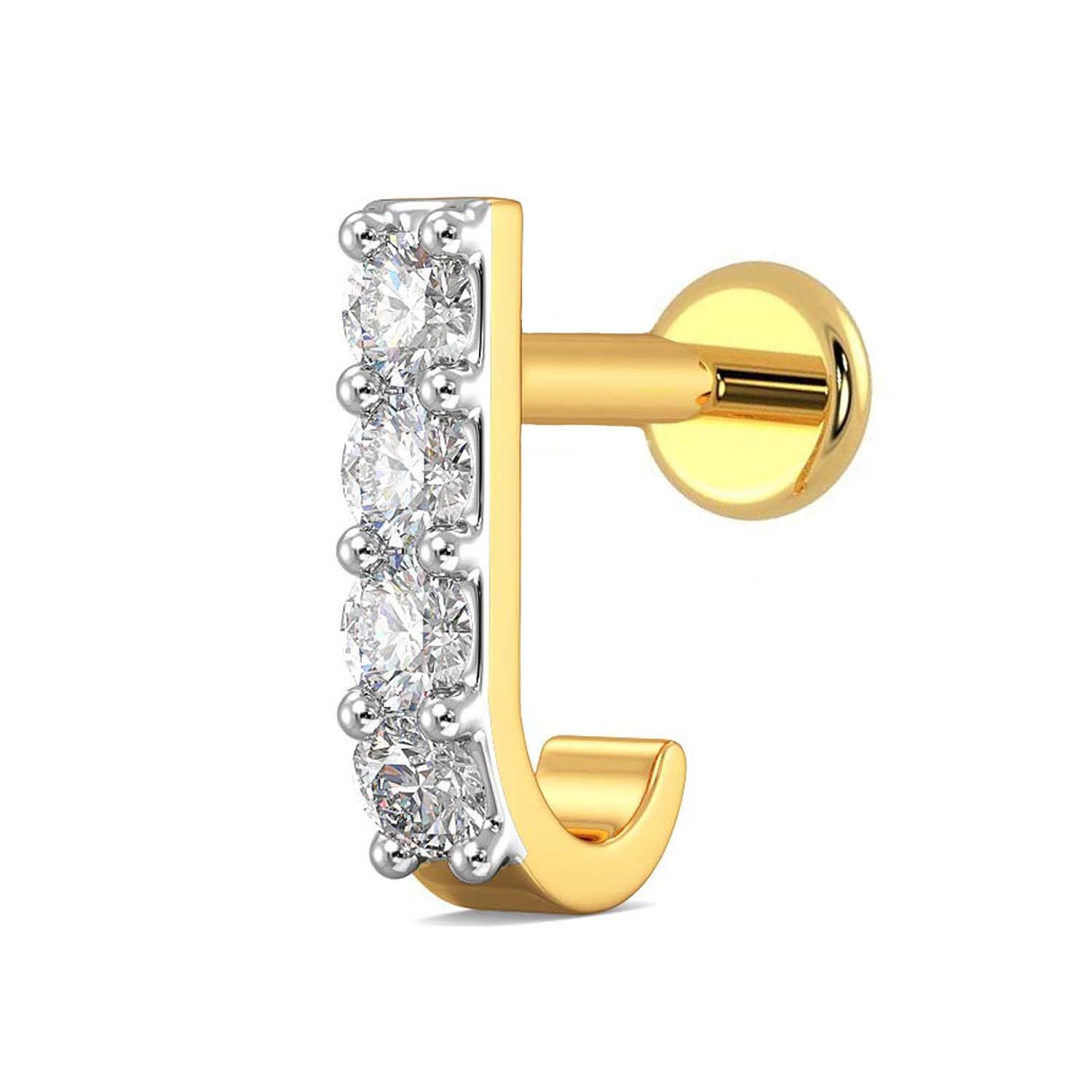 VAMA FASHIONS Premium Gold Plated White Stone Pierced Screw Nosepin Piercing Hole Type Nose Ring Stud For Girls & Women - Review, Price and Buying Guide