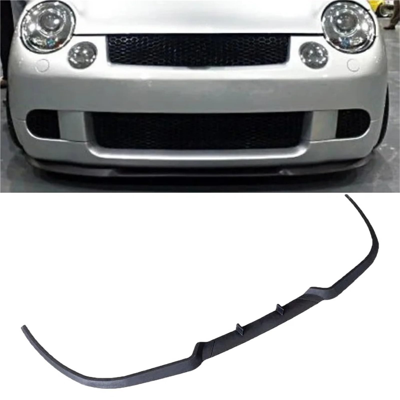 Auto Labbro Spoiler 3 Pezzi Spoiler Anteriore Paraurti Labbro Body Kit Tuning Sportivo Protettivo Per VW Lupo
