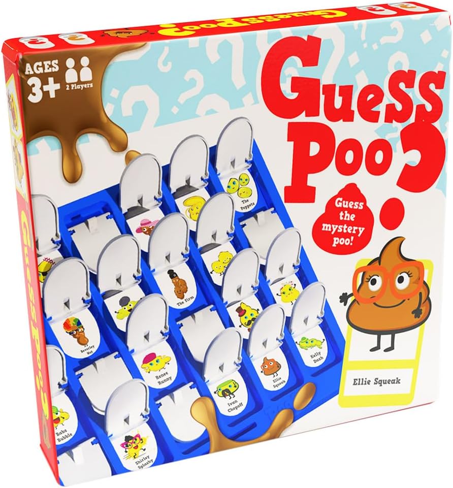 Boxer Gifts Guess Poo Board Game - Funny Poop Games For Kids Ages 6+ & Adults | Fun Gifts for Children On Birthdays, Christmas and Family Games Night