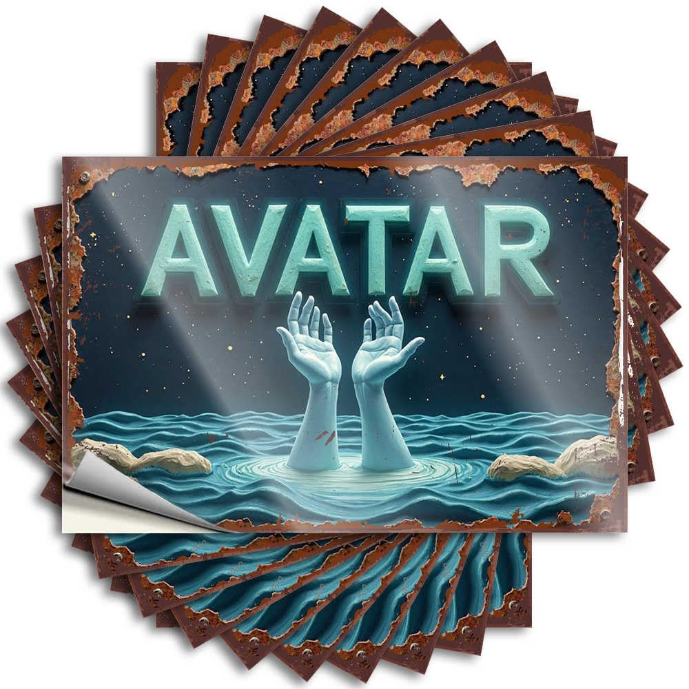 Sweet Quote Garage | Avatar: Hands Emerging from The Water Aesthetic Teen Sticker Pack(6X9CM)