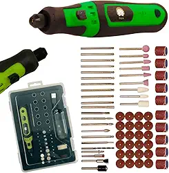 Micro Mini Retifica Lixadeira 300W Com Maleta e 65 Acessórios a Bateria 3.7V USB-C