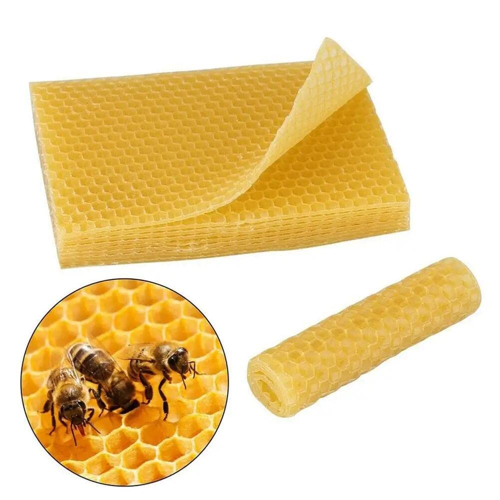 Cire D'abeille Naturelle 30 Feuilles - Foundation Ruche Apiculture - 195x415mm