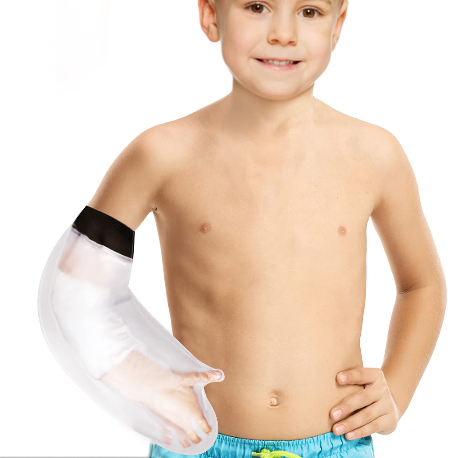 B013 Cast Covers for Shower Arm, Kids, Unisex, Reusable Waterproof Cast Cover Arm Kids with Watertight Seal, Keeping Hands, Elbows, Wrists, Forearms, Wounds Dry