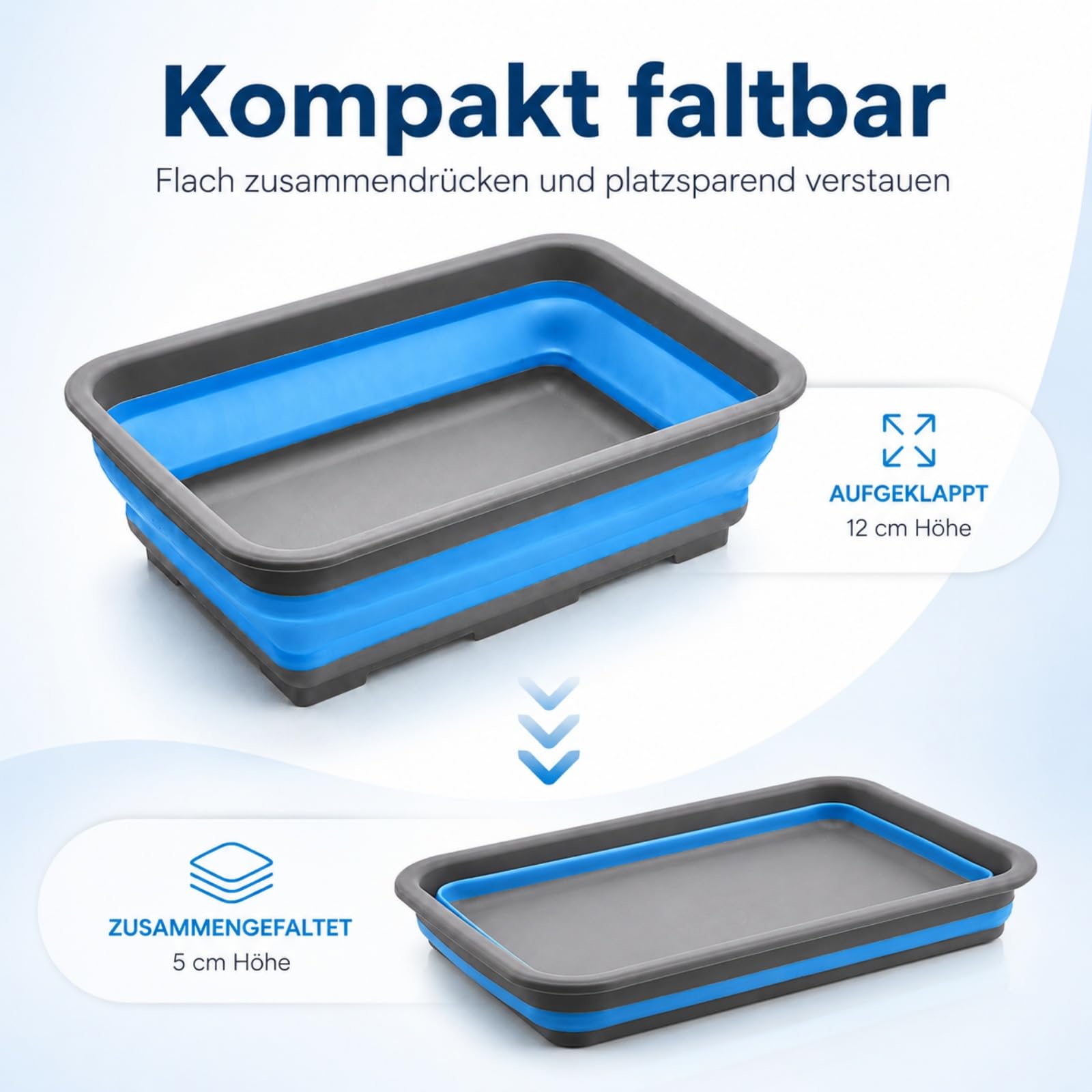 Pool Fußwanne Faltbar, Fußbecken Pools, Tragbare Fussbadewanne, Fußwaschwanne für Aufstellpool, Fußreinigungs Einweichwanne, Kompaktes Fußbad