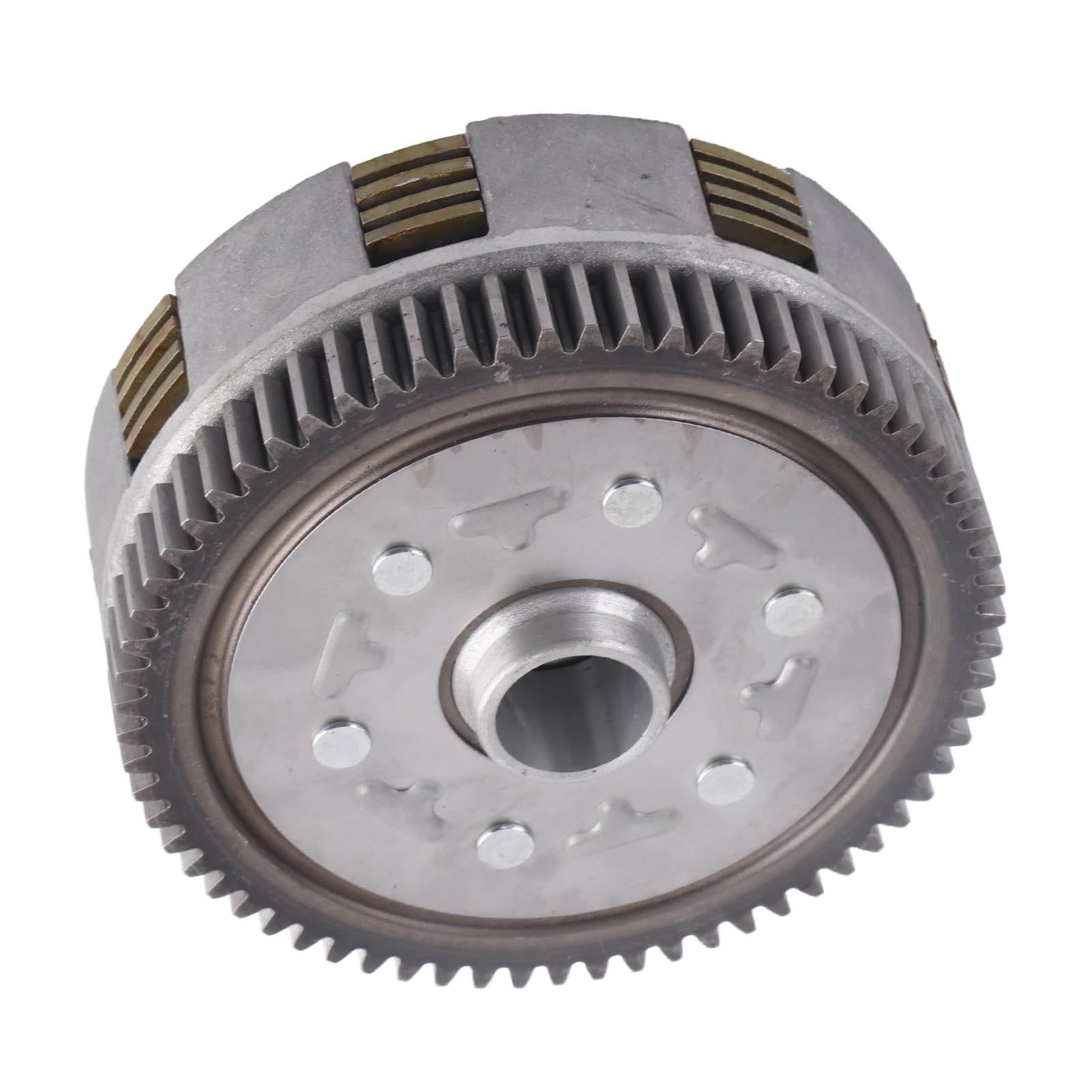 Keenso Gruppo Frizione Motore Moto, in Lega di Acciaio Ad Alta Durezza, Ricambio Diretto per Motore Manuale LIFAN con Prestazioni Migliorate per PIT Bike, Trail Bike
