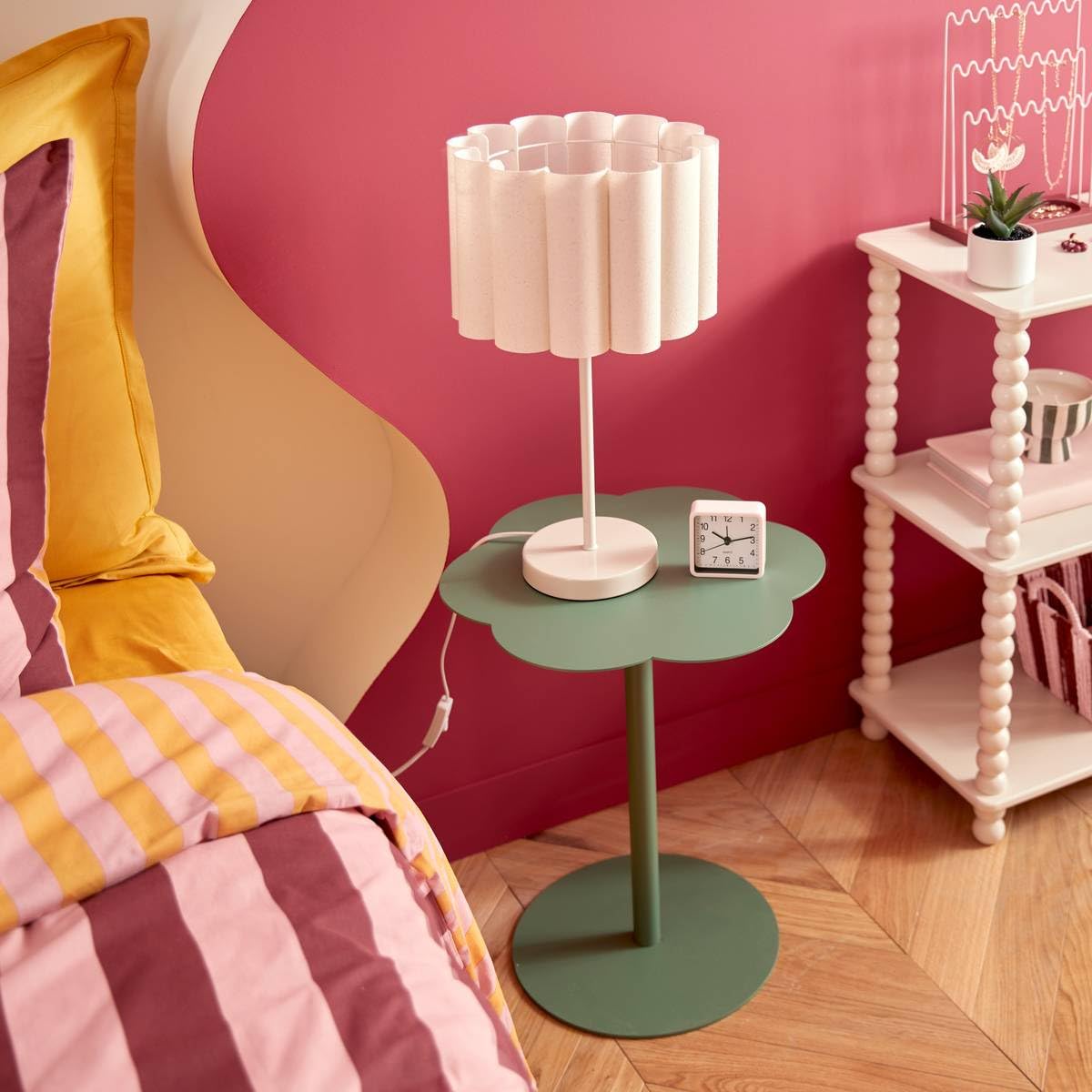 ATMOSPHERA CREATEUR D'INTERIEUR - Tavolino fiora verde oliva 43x43cm