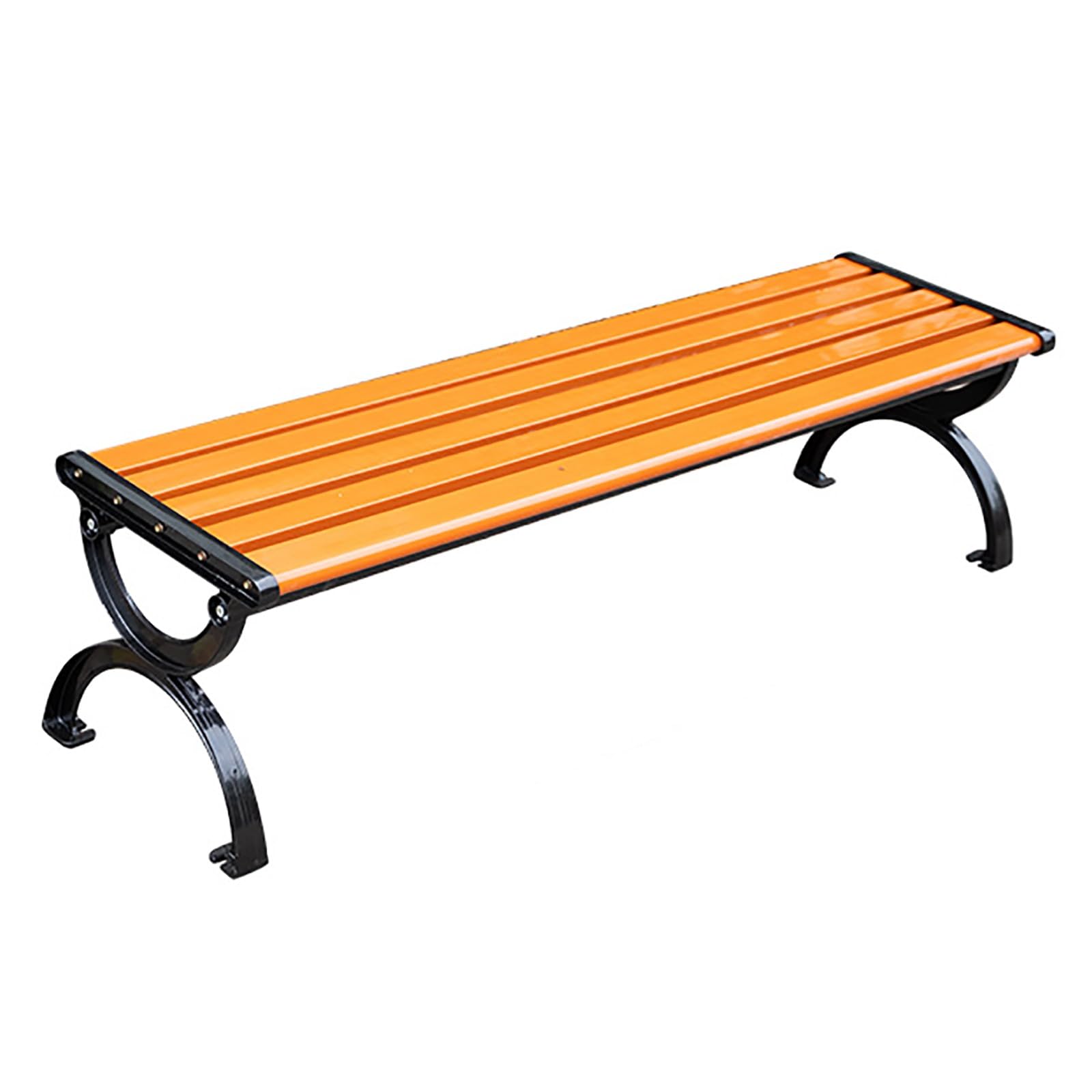 FVTVHEV 3-Seater Garden Bench Park Bench Garden Furniture, Solid Wood Slatted Seat Loveseat Park Bench, All-Weather Outdoor Furniture Leisure Seating Patio Chair for Balcony, Porch, Backyard (Color :