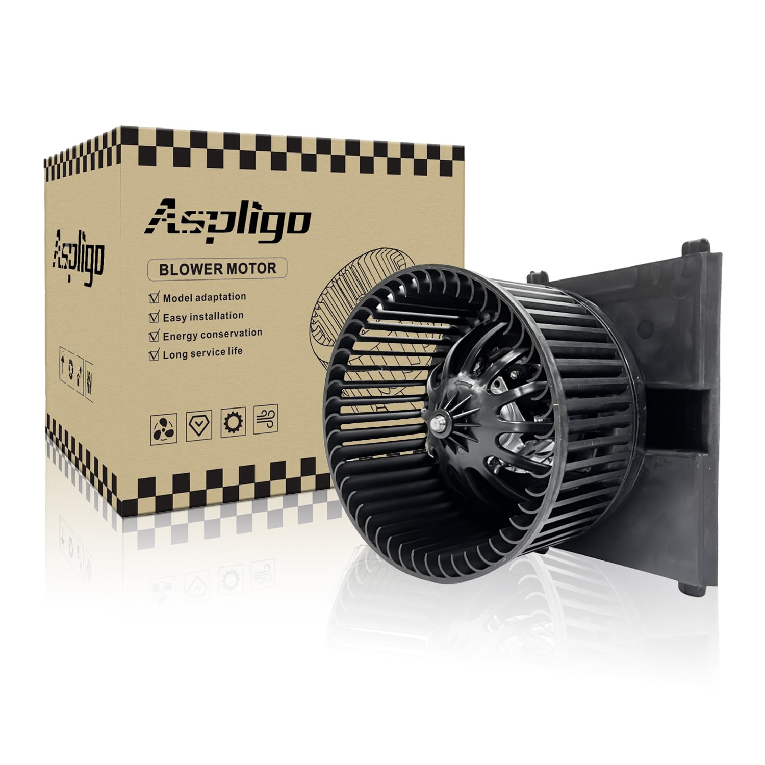 700158 AC Heater Blower Motor Fan Front Fit for Audi TT Quattro 2000-2006, for Porsche 911 1999-2013, Boxster 1997-2012, Cayman 2006-2008, Fit for Volkswagen Beetle, Golf, Jetta