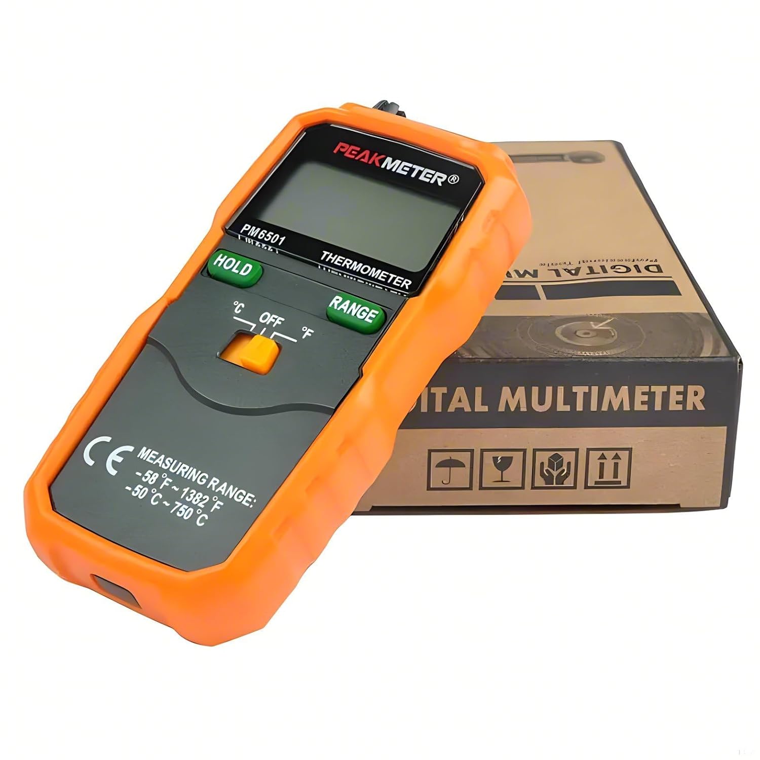 PM6501 Thermometer K Type Digital Thermometer Temperature Meter Thermocouple W/Data Hold/Logging Professional K-Type Digital Thermometer Temperature Meter