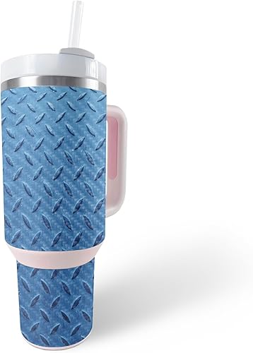 Miniatura 33 de MightySkins - Funda de fibra de carbono compatible con vaso Stanley The Quencher H2.0 FlowState de 40 onzas, bandana Acabado de fibra de carbono