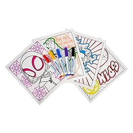 Crayola Color Wonder Spidey and His Amazing Friends Coloring Kit, Neon Art Supplies, Mess Free Coloring Set for Toddlers, Spiderman Gift for Kids, Ages 3+