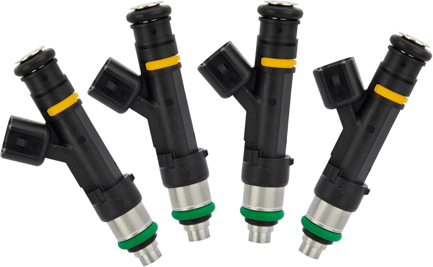 4Pcs Fuel Injectors Compatible with Ford 2010, 2013-2014 EcoSport, 2013-2017 Fusion, 2010-2013 Transit Connect, 2008-2011 Focus & 2013-2016 C-Max & Lincoln 2013-2016 MKZ, 2.0L, Replace# FJ993