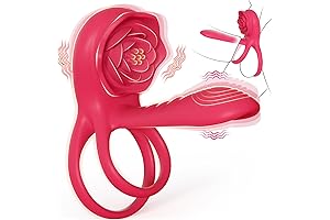 Vibrating Penis Sleeve & Rose Clitoral Stimulator