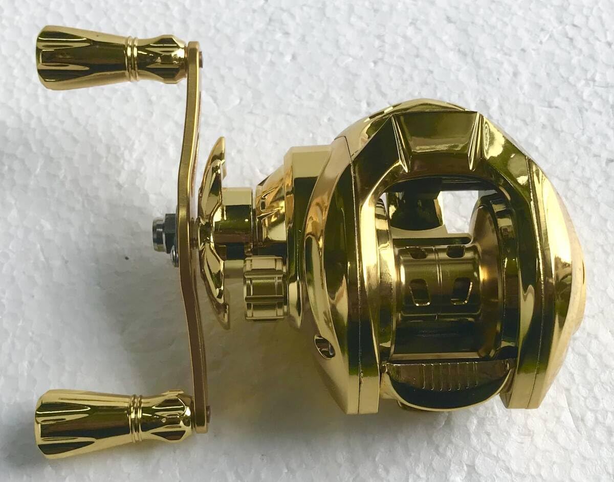 GHOSTHORNベイトリール左SPクロームゴールドギア比7.2:1ベアリング