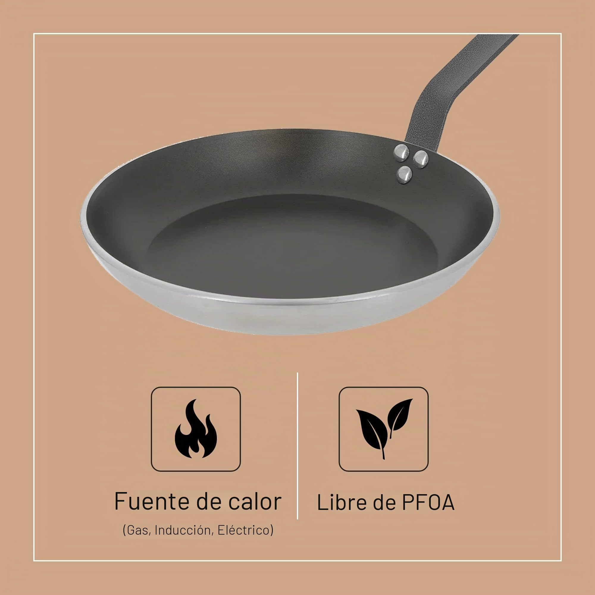 De Buyer, SARTEN CHOC 5 RESTO INDUCCIÓN Ø 24 CM,24 cm-8480.24