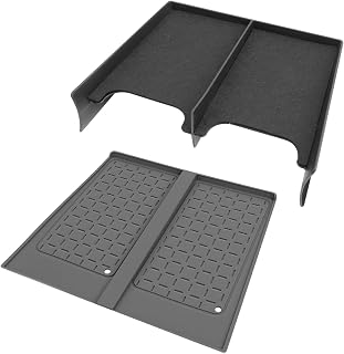 LUWU for 2026 RAV 4 Accessories Compatible with 2026 RAV 4 Center Console Organizer Armrest Console Secondary Storage Box Insert Tray Center Console Mat ABS Material Black 2-Pack