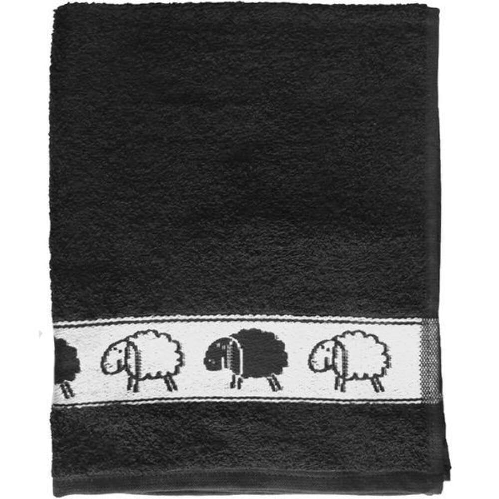 Majen Black Riggs Sheep Kitchen Tea Towel 50 X 65Cm, 100% Cotton Very Absorbent And Soft