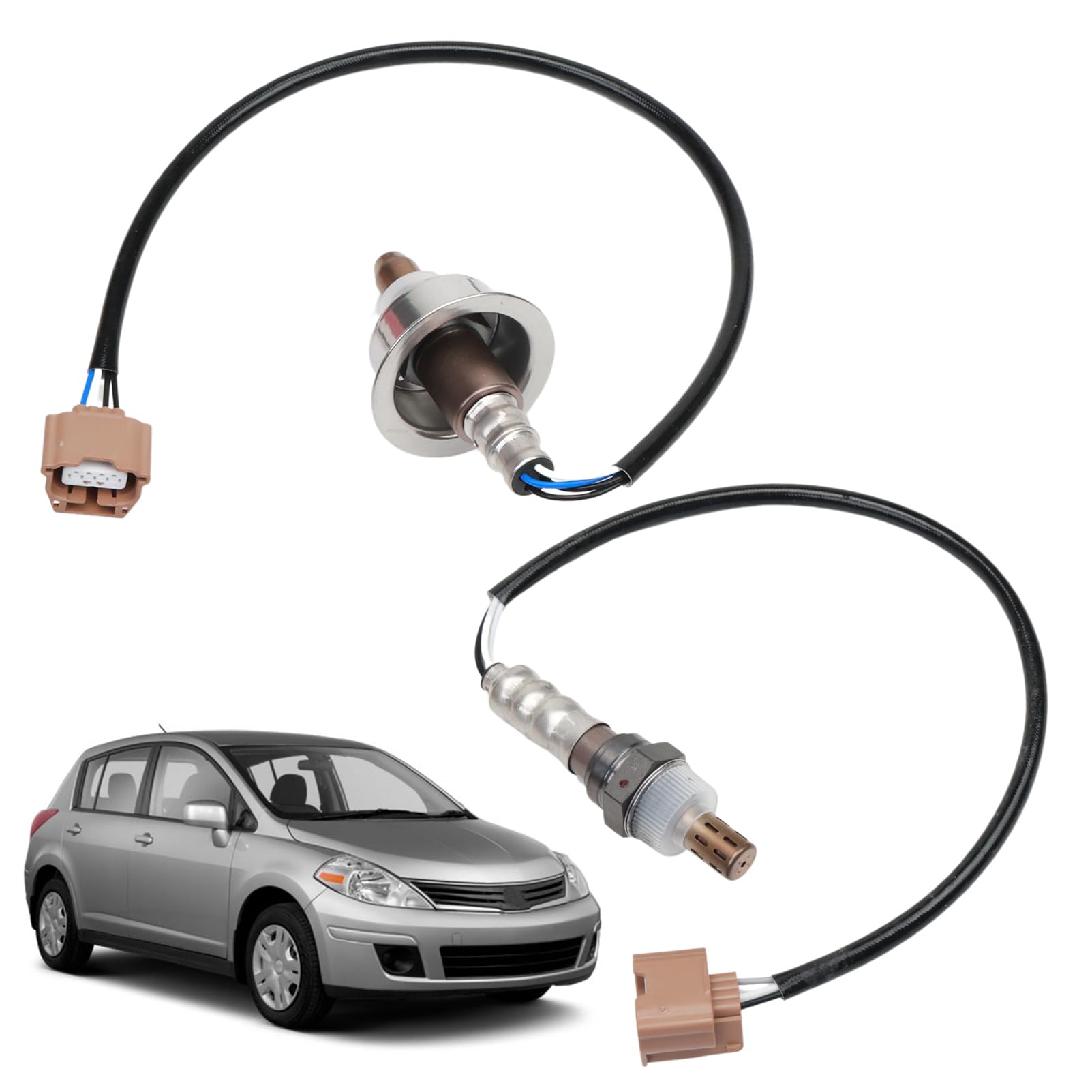 O2 Oxygen Sensor 2PCS Upstream and Downstream Compatible with Nissan Versa 2012 2014-2019,Versa Note 2014-2017 & Infiniti Q70 2014,M35h 2012-2013,1.6L