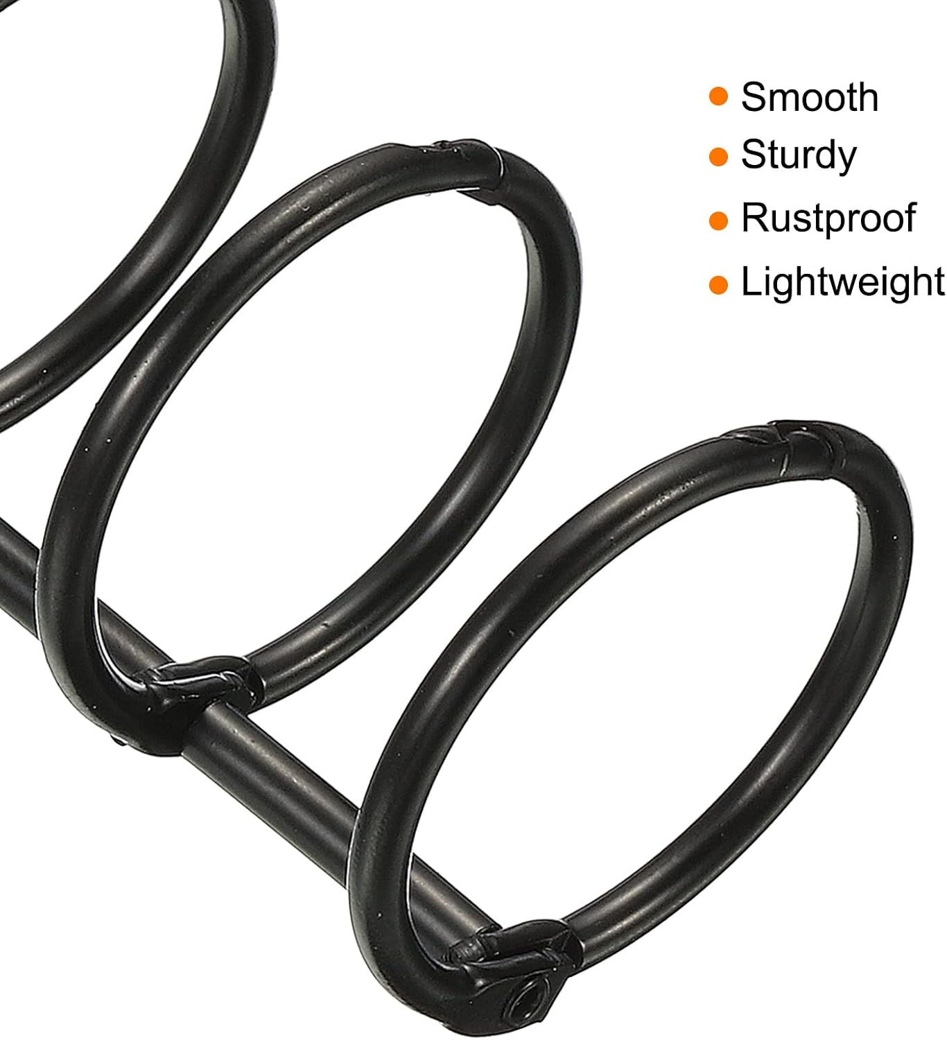 PATIKIL 1" Dia 3-Rings Book Rings, 6 Pack Metal Binder Rings Loose Leaf Ring Detachable for Office Desk Calendar Photo Album Black - Image 5