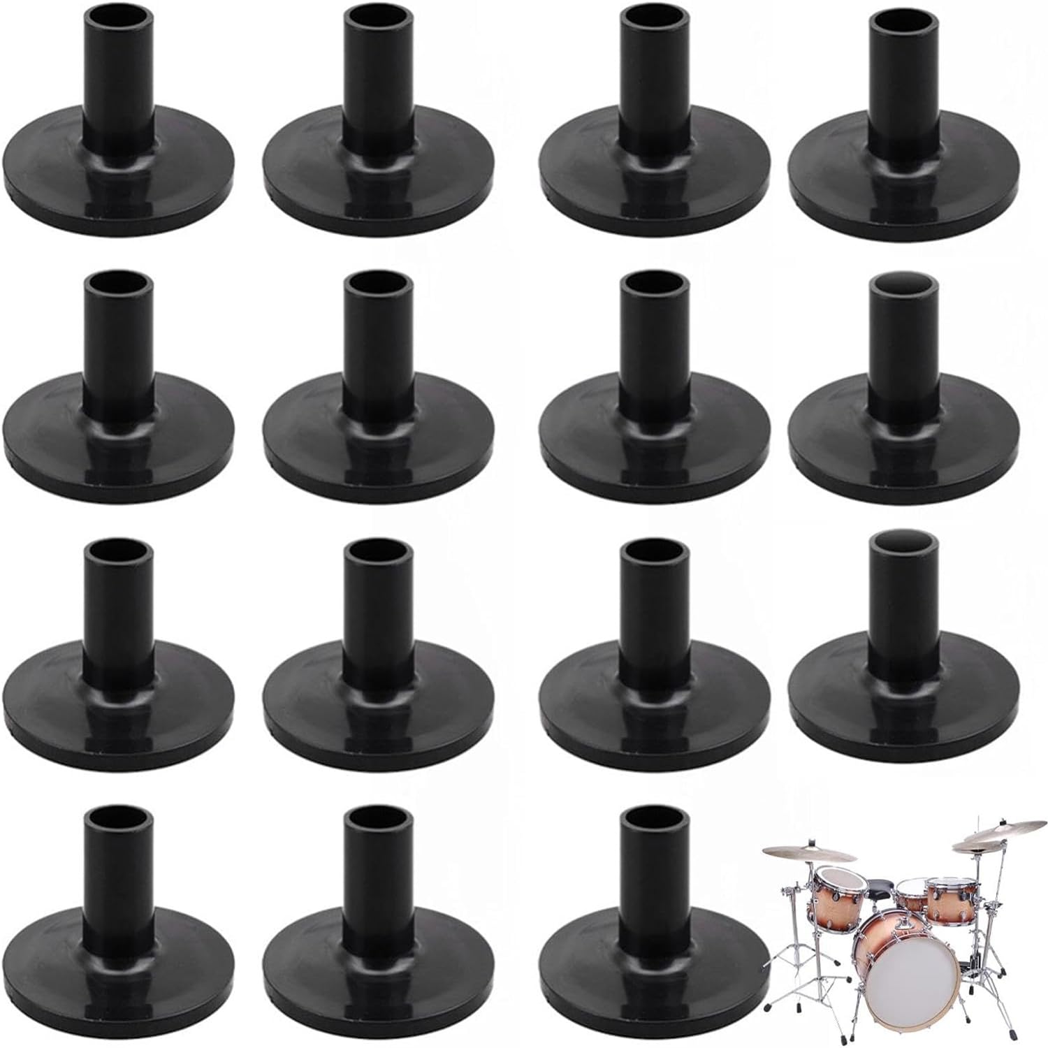 Manicotti Per Piatti Da Batteria - 15 Pezzi In Plastica, Per Supporto Piatti Portatili - Foto 7