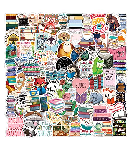 Love Reading Sticker Pack 100 PCS, Aesthetic Vinyl Waterproof Scrapbook ...