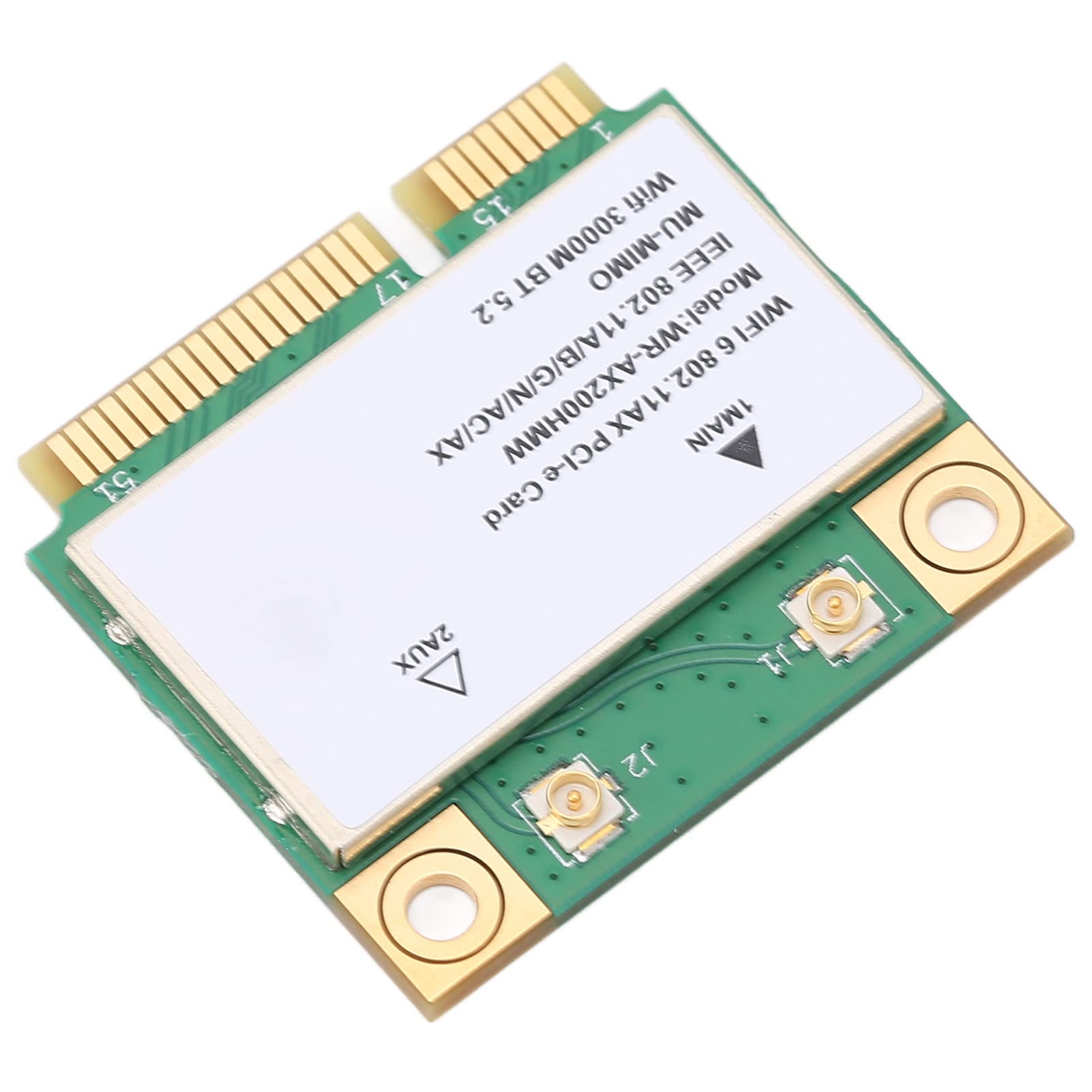 Annadue Scheda WiFi Wireless, Scheda di Rete Wireless Dual Band AX200HMW 2.4G/5G, Scheda Wireless Mini PCI-E 2974M WiFi6 Bluetooth 5.2, 802.11 A/B/G/N/AC/AX per Laptop