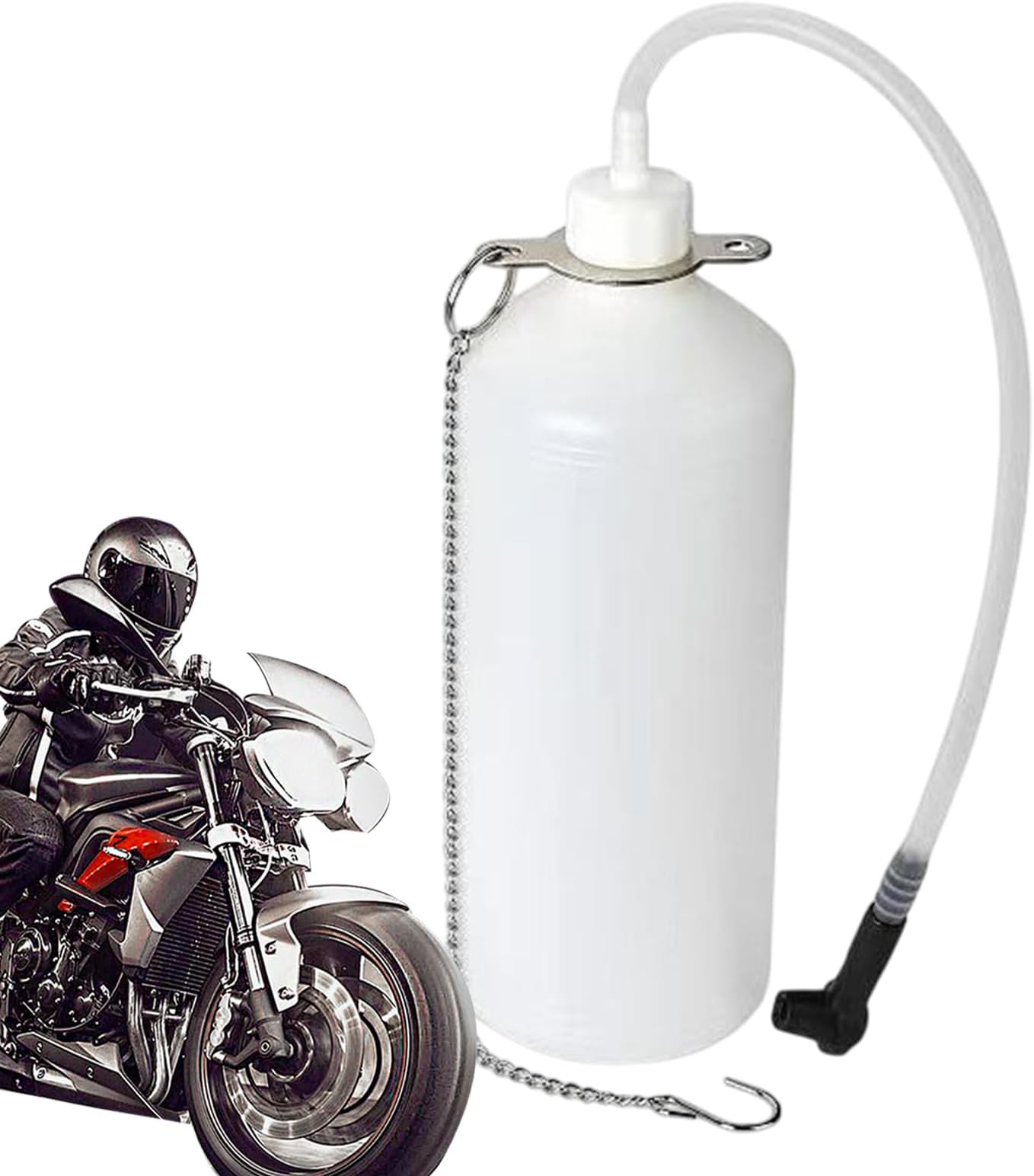 Fluid Extractor | 1L Manual Brake Fluid Bleeder Kit - Professional Change Oil Pot Replacement Repair Tools for Reservoirs, Automotive & Motorcycle