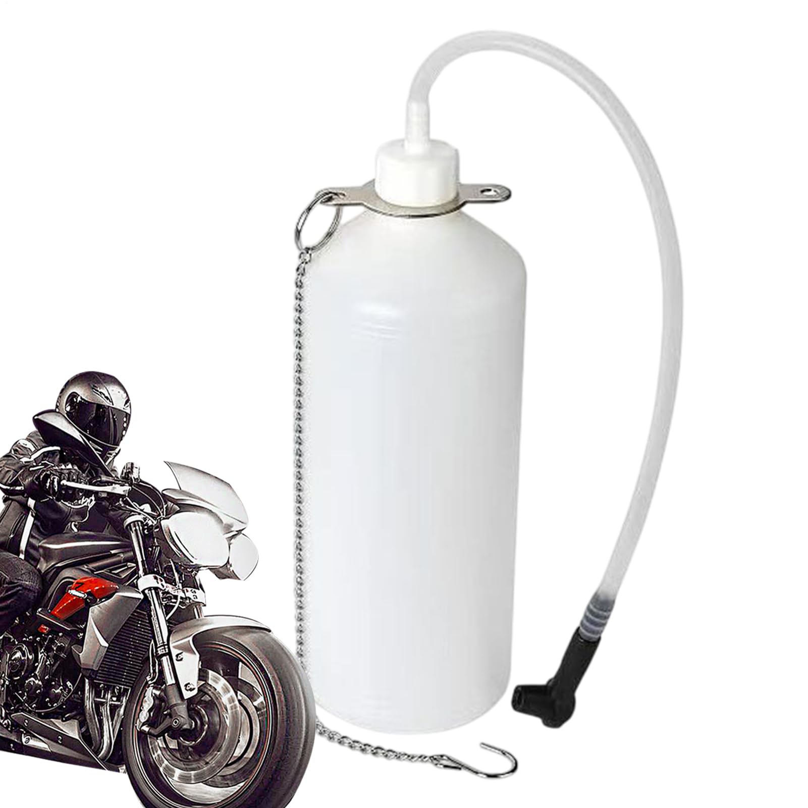 Fluid Extractor | 1L Manual Brake Fluid Bleeder Kit - Professional Change Oil Pot Replacement Repair Tools for Reservoirs, Automotive & Motorcycle