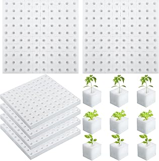 600 Pack Hydroponic Sponge Planting Tool Square Seedling Sponges Greenhouse Hydroponic Sponge Hydroponic Vegetable Planting Sponge for Small Bud Growth