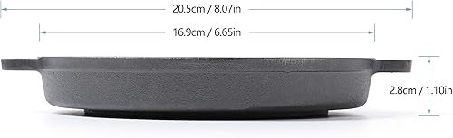 Miniatura 2 de HAWOK Plato Yakiniku pre-sazonado de hierro fundido Mini parrilleras portátiles Juego de 4 planchas