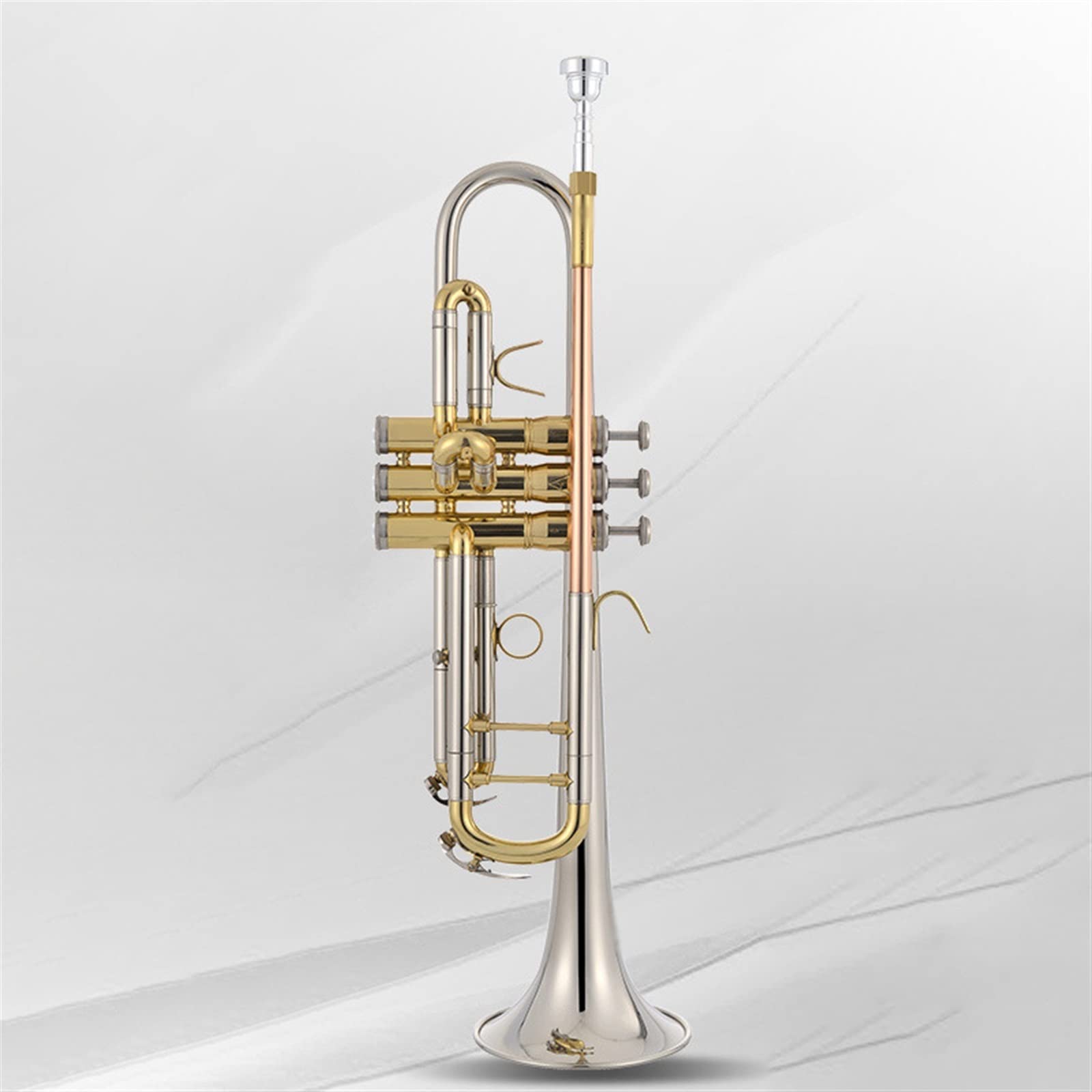 Trąbka B-tune Instrument Dęty Blaszany Biała Miedź Trąbka Dla Początkujących Test Grający Dla Dorosłych Studentów Student Trąbka