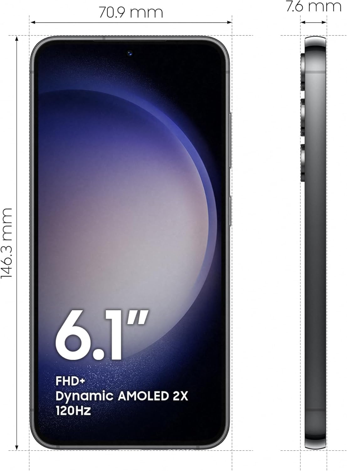 Galaxy S23 SM-S911BZKDEUB - Smartphone - Immagine 1