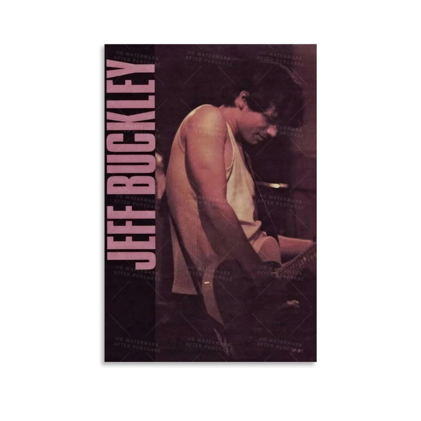 Ddrpad Unframe-Style Jeff Buckley Poster Poster Canvas Durable Colourfast Wall Art Decorative Painting For Living Room Bedroom Home Decor 20X30inch(50X75cm)
