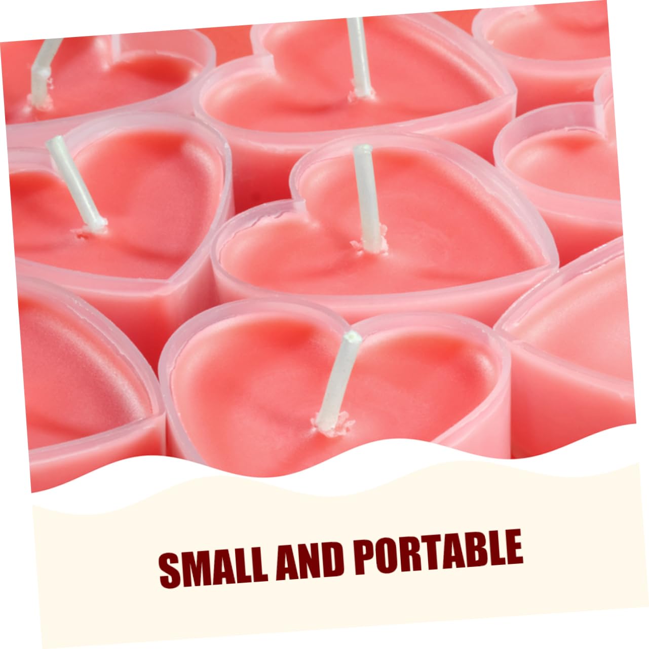 HOMSFOU Tealight Wick Set for Candle Making 15 Pieces with Plastic Candle Tins and Holders