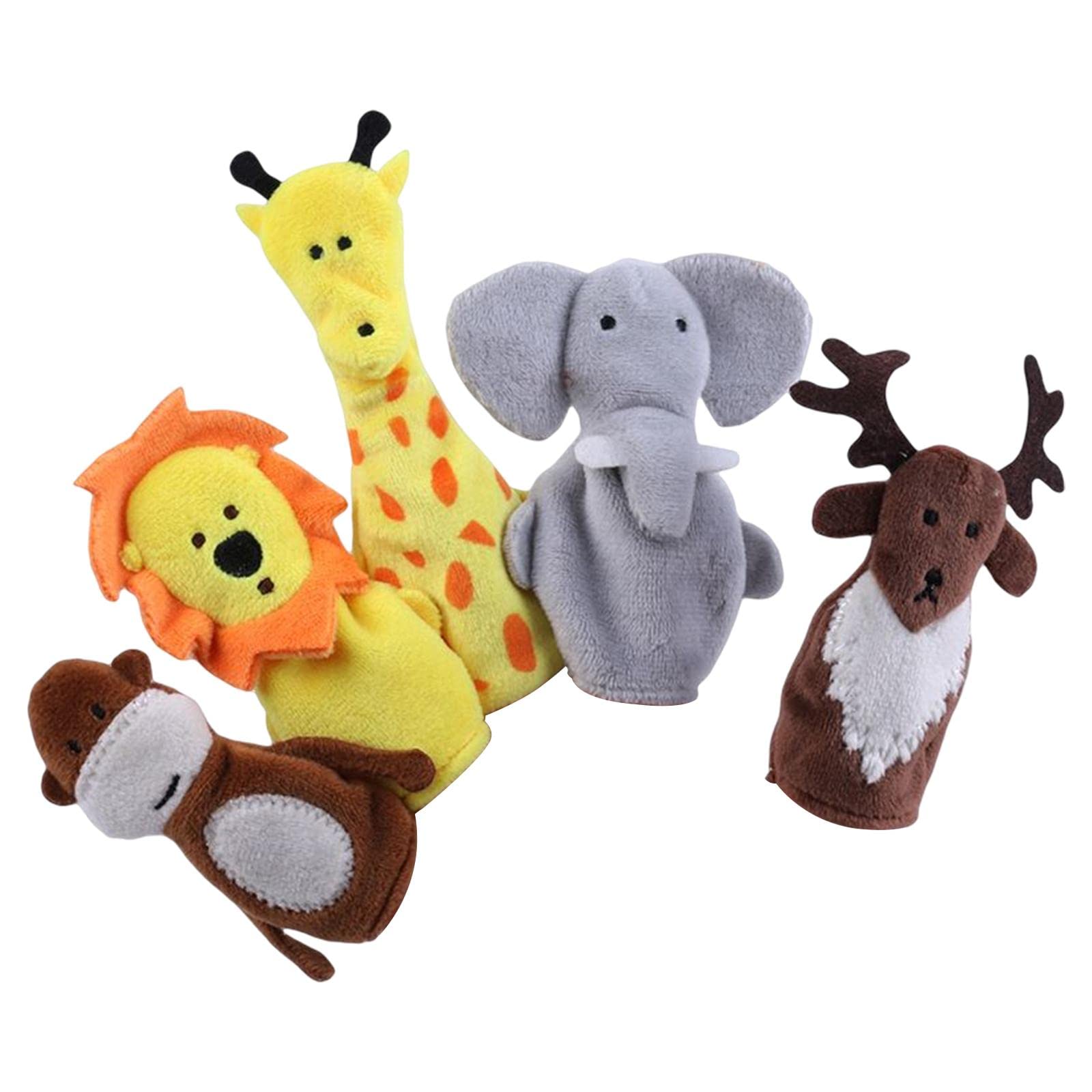CALANDIS™ 5Pcs Finger Puppets Cloth Plush Doll Baby Educational Cartoon Animals Toys | Other Toys for Baby | Toys for Baby-image-32