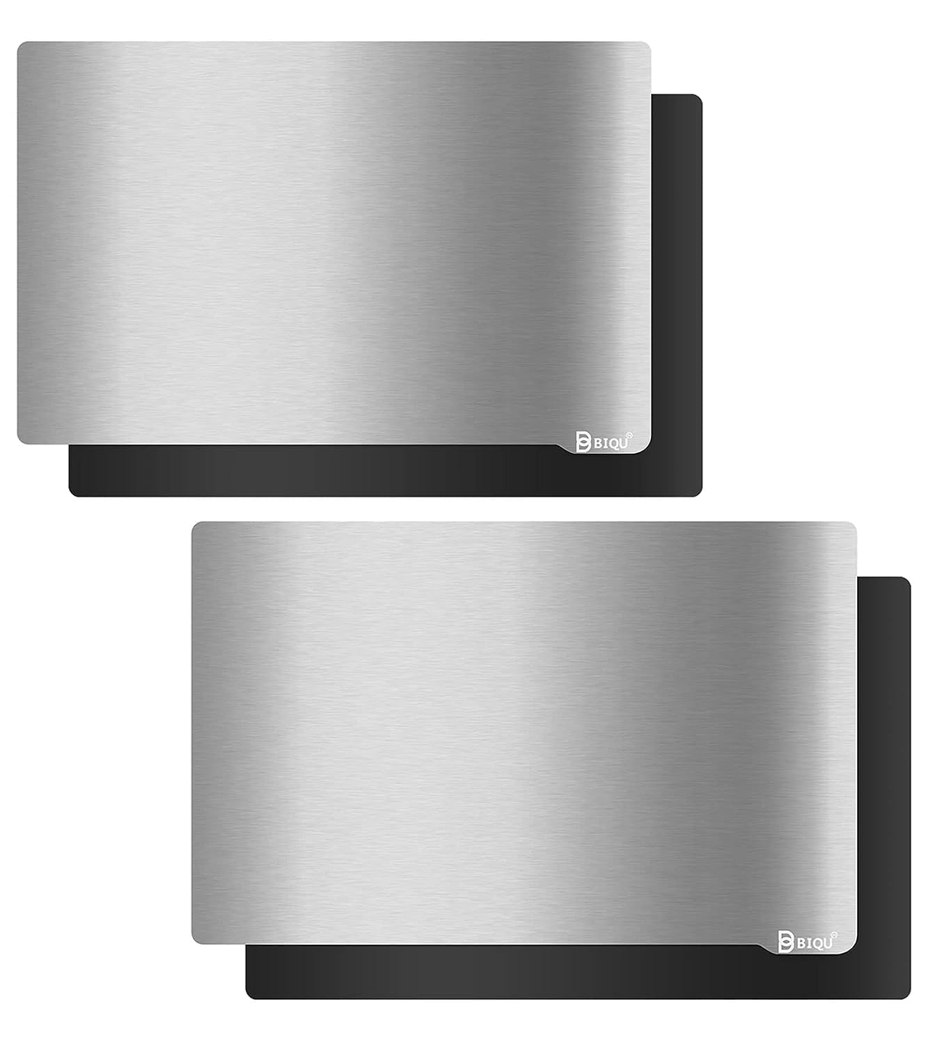 BIQU 2PCS Magnetic Flexible Steel Plate 150x95mm, Flex Bed Build Plate 3D Printer Platform for Elegoo Mars 3/Mars 3 Pro SLA LCD Resin 3D Printer