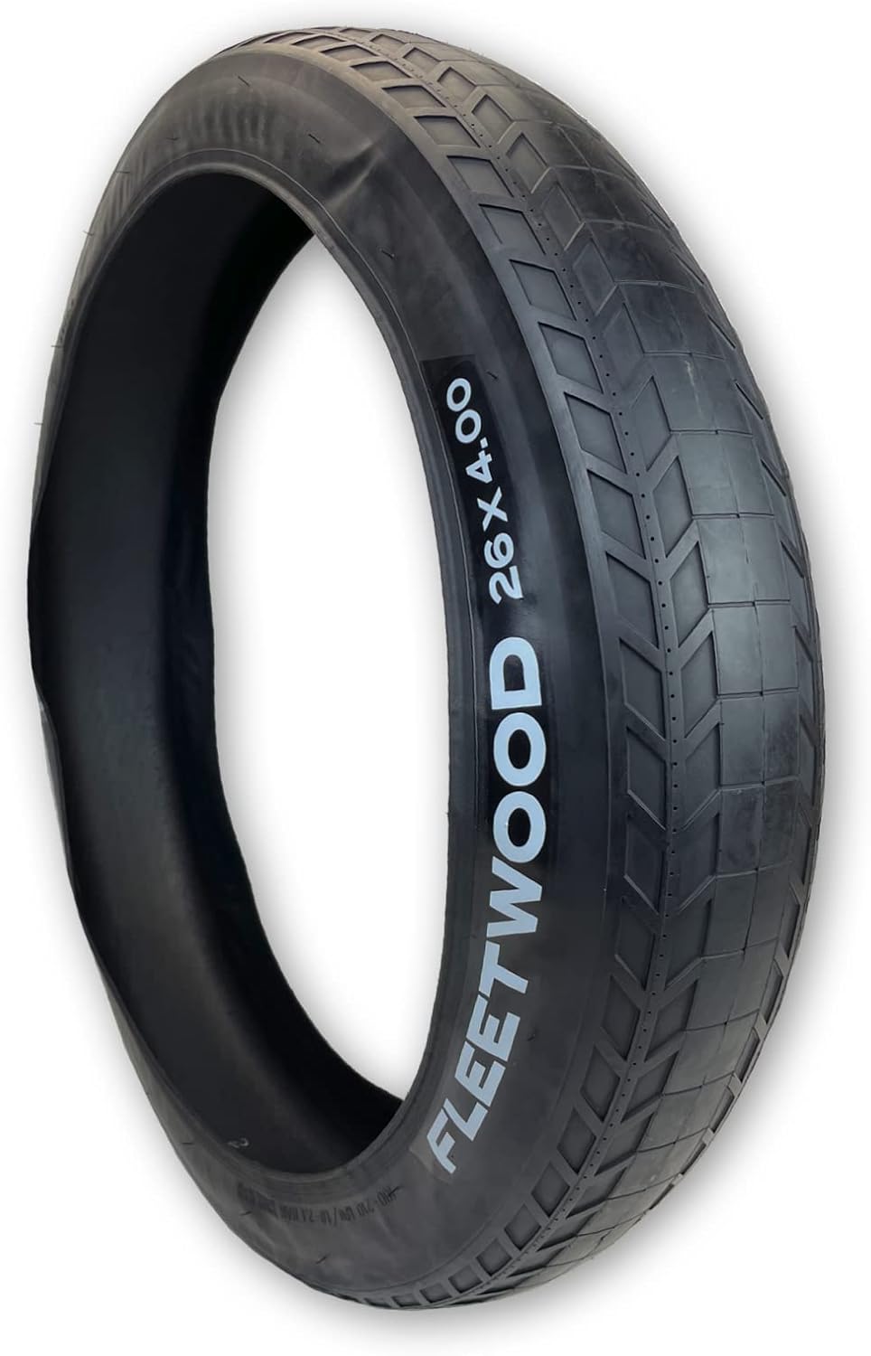 Duro Tire 26x4.0 Fleetwood Semi-Slick Street Bike Tire with Folding Beads 26x4, Black